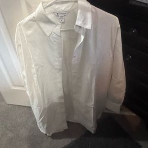Athleta white shirt. Brand new with tags. Oversized white poplin top.